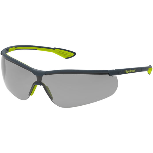 HexArmor 11-15003-04 Safety Glasses Anti-Fog & Scratch-Resistant, Polycarbonate, Gray Lenses, Full-Framed