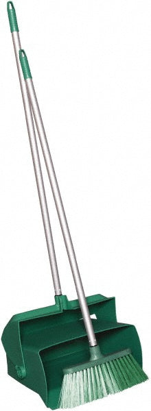 Vikan 62502 Lobby Dustpan w/Broom, 14.6", Green
