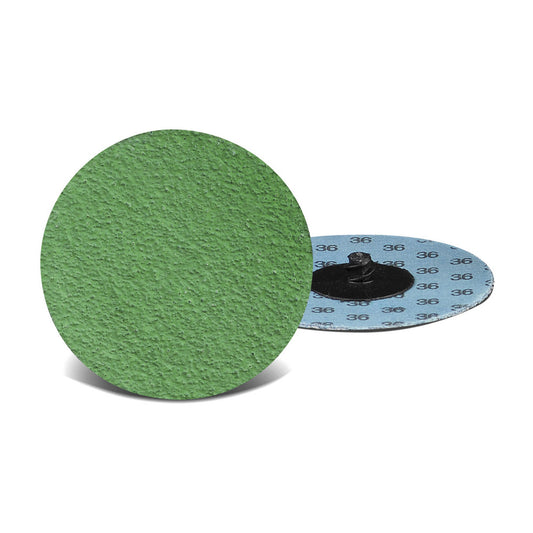 CGW Abrasives 59597 Quick-Change Disc 3" Disc Dia, 50 Grit, Zirconia Alumina, Coated
