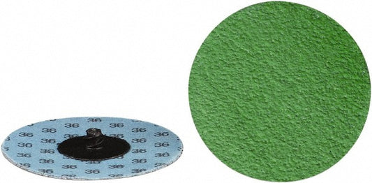 CGW Abrasives 59591 Quick-Change Disc 2" Disc Dia, 60 Grit, Zirconia Alumina, Coated