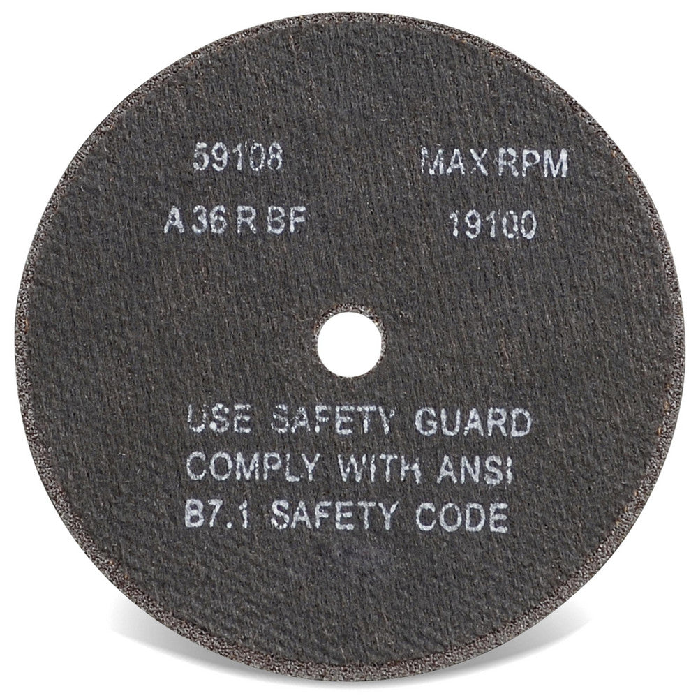 CGW Abrasives 35500 Cut-Off Wheel Type 1, 3" Dia, 1/32" Thick, 1/4" Hole, Aluminum Oxide