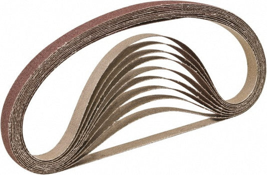 CGW Abrasives 61037 Abrasive Belt  1/2" Wide, 18" OAL, 80 Grit, Aluminum Oxide