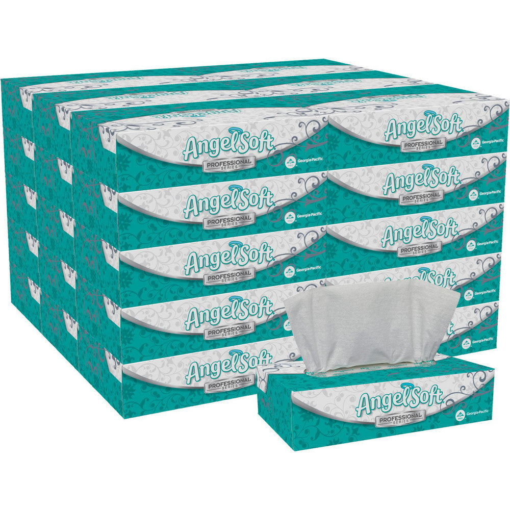 Arrow Pneumatics, Inc. 48580 Angel Soft Professional Series Premium 2-Ply Facial Tissue, Flat Box