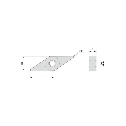 Tungaloy 6780879 Turning Insert VNMG 331 TSF T9225, Carbide