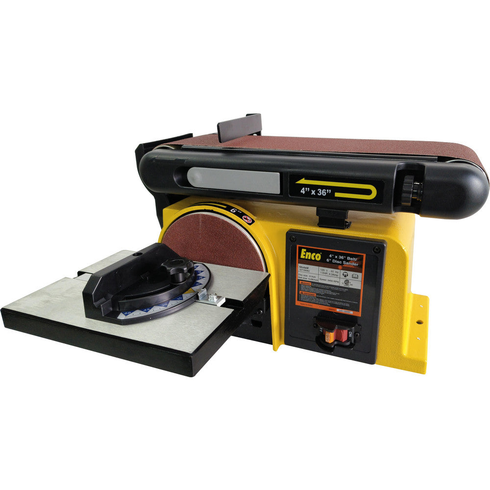 Enco MM491G 36" x 4" Horizontal & Vertical Combination Sanding Machine 6" Disc Dia