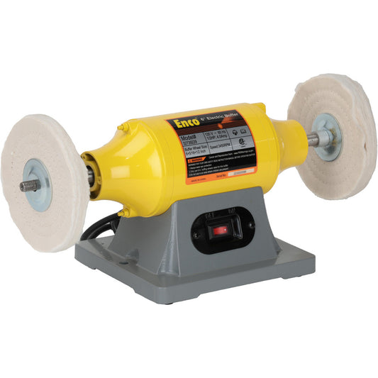 Enco TDS-150BG LS Bench Buffer 6" Wheel Dia, 1/2" Arbor Hole Dia