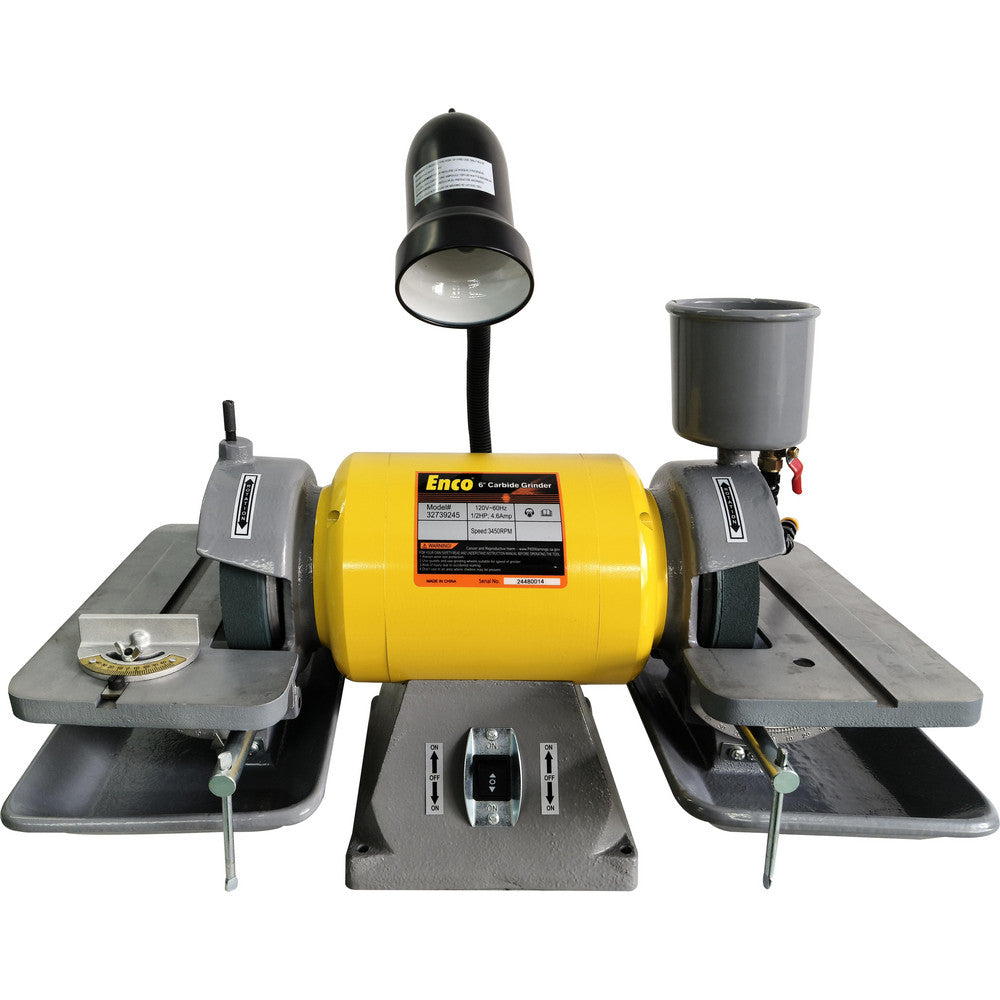 Enco TG-6L Bench Carbide Grinder 6" Wheel Dia, 1-1/4" Arbor Hole Dia