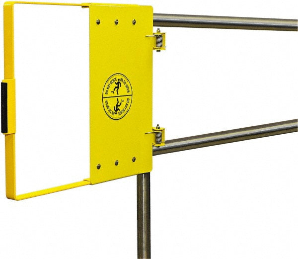 FabEnCo G72-27PC Powder Coated Carbon Steel Self Closing Rail Safety Gate