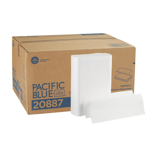 Georgia Pacific 20887 Pacific Blue Ultra Bigfold Z Premium Paper Towels, White