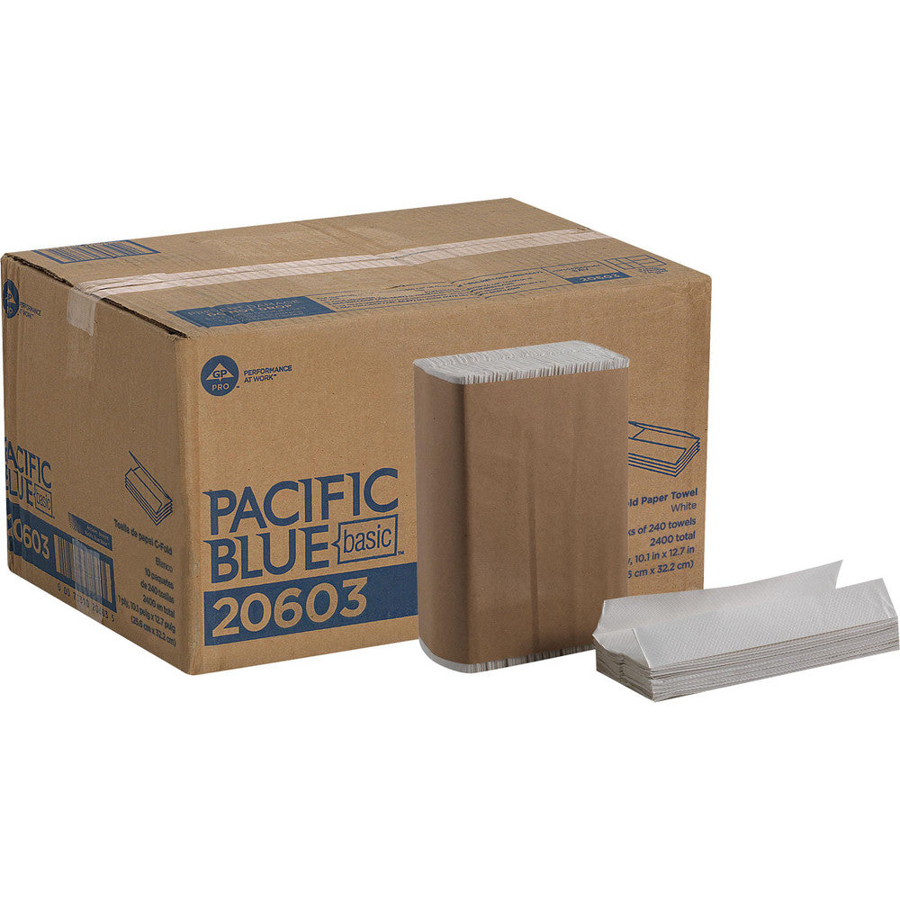 Georgia Pacific 20603 Pacific Blue Basic C-Fold Paper Towels (Previously Acclaim), White
