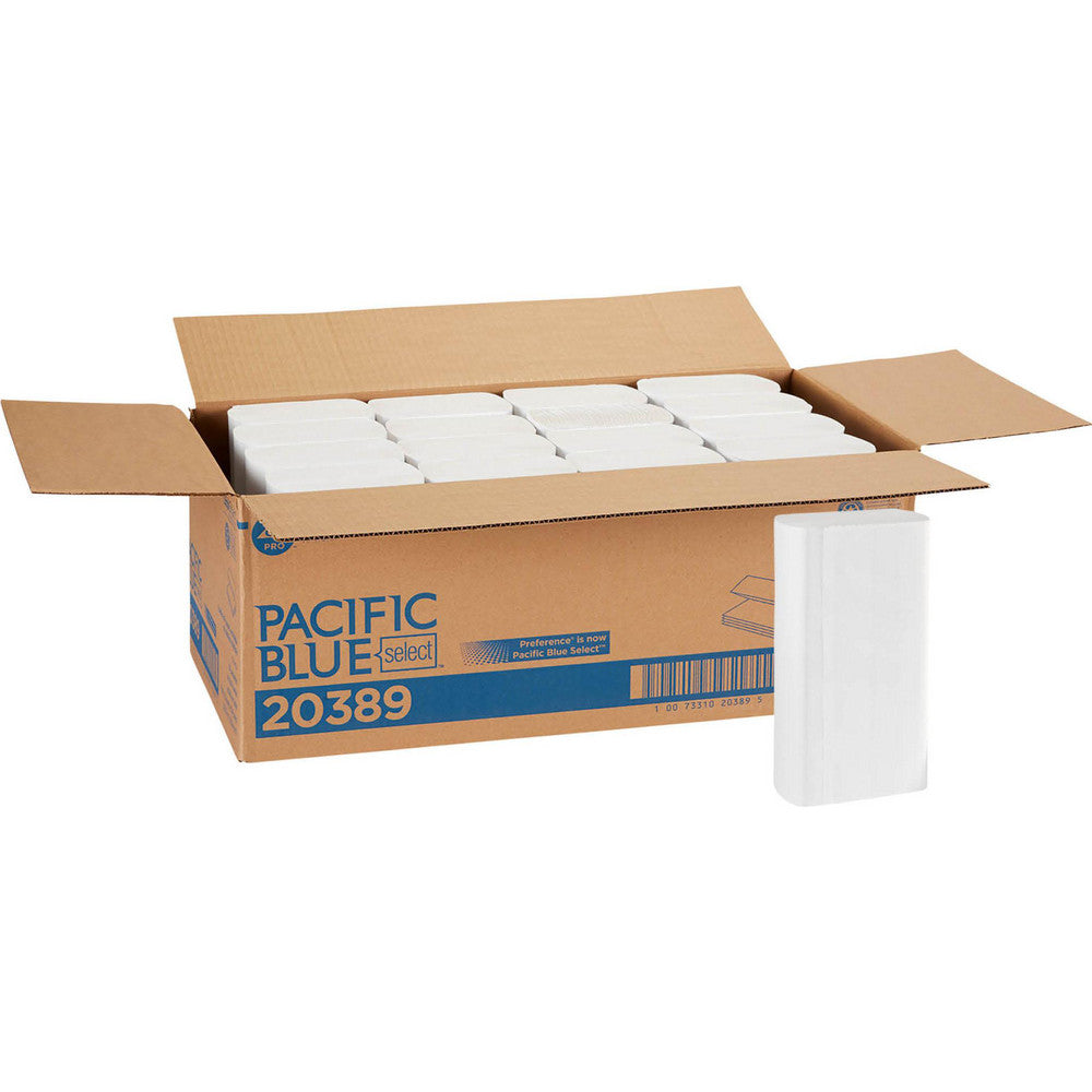 Georgia Pacific 20389 Pacific Blue Select Multifold Premium 1-Ply Paper Towels (Previously Preference), White
