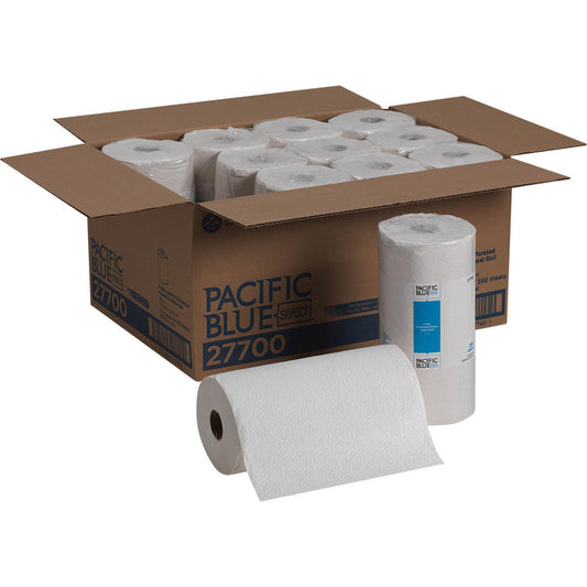 Georgia Pacific 27700 Pacific Blue Select 2-Ply Perforated Paper Towel Roll (Previously Preference), White