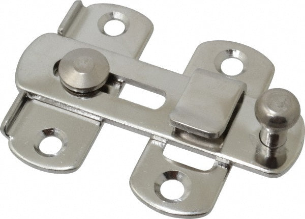 Sugatsune SSL-70 Slide Bar Door Latch 2-3/4" OAL, 2" OAW, Stainless Steel, Polished Finish