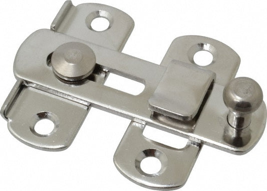 Sugatsune SSL-70 Slide Bar Door Latch 2-3/4" OAL, 2" OAW, Stainless Steel, Polished Finish
