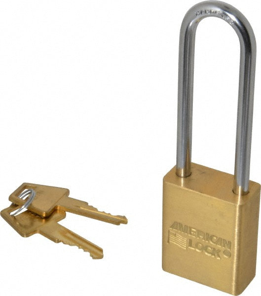American Lock A5532KA-27784 Padlock Brass & Steel, Keyed Alike, 1-1/2" Wide