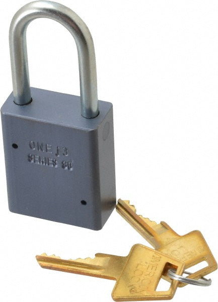 American Lock A31KA-25845 Padlock Aluminum, Keyed Alike, 1-1/2" Wide