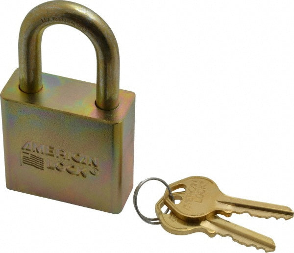 American Lock A5200GLNKA-MJ34817 Padlock Steel, Keyed Alike, 1-3/4" Wide, Chrome-Plated