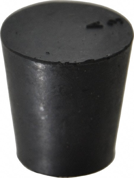 Value Collection ITRS-3-BKN 45/64" Small End, 15/16" Large End Diam, Size 3, Tapered Rubber Stopper
