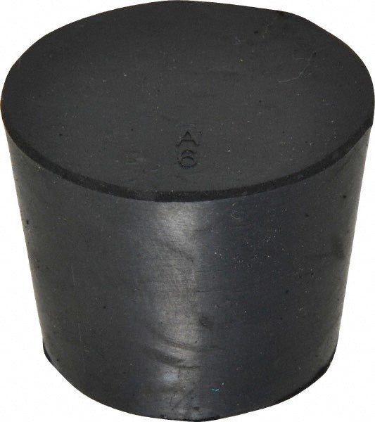 Value Collection ITRS-6-BKN 1-1/64" Small End, 1-17/64" Large End Diam, Size 6, Tapered Rubber Stopper