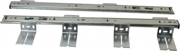 Knape & Vogt 8250P 18 18" Slide Length, Chrome Variable-Height Pencil Drawer Slide