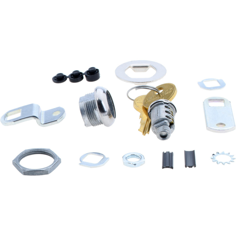 National Cabinet Lock MFW23038KD-SS 5/32" Max Thickness, Standard Cam Lock
