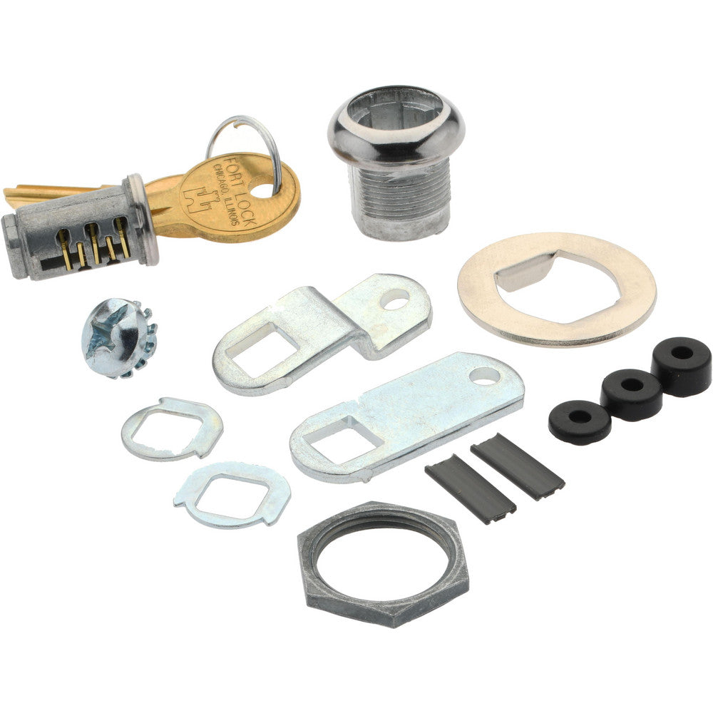 National Cabinet Lock MFW23058-KD-SS 5/16" Max Thickness, Standard Cam Lock