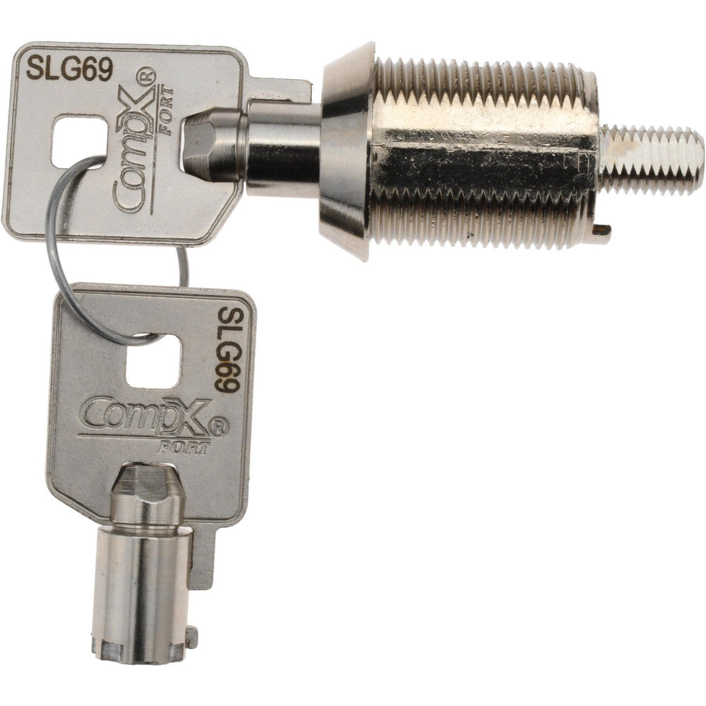 National Cabinet Lock MFW1078-KD 7/8" Max Thickness, High Security Tubular Keyed Latch