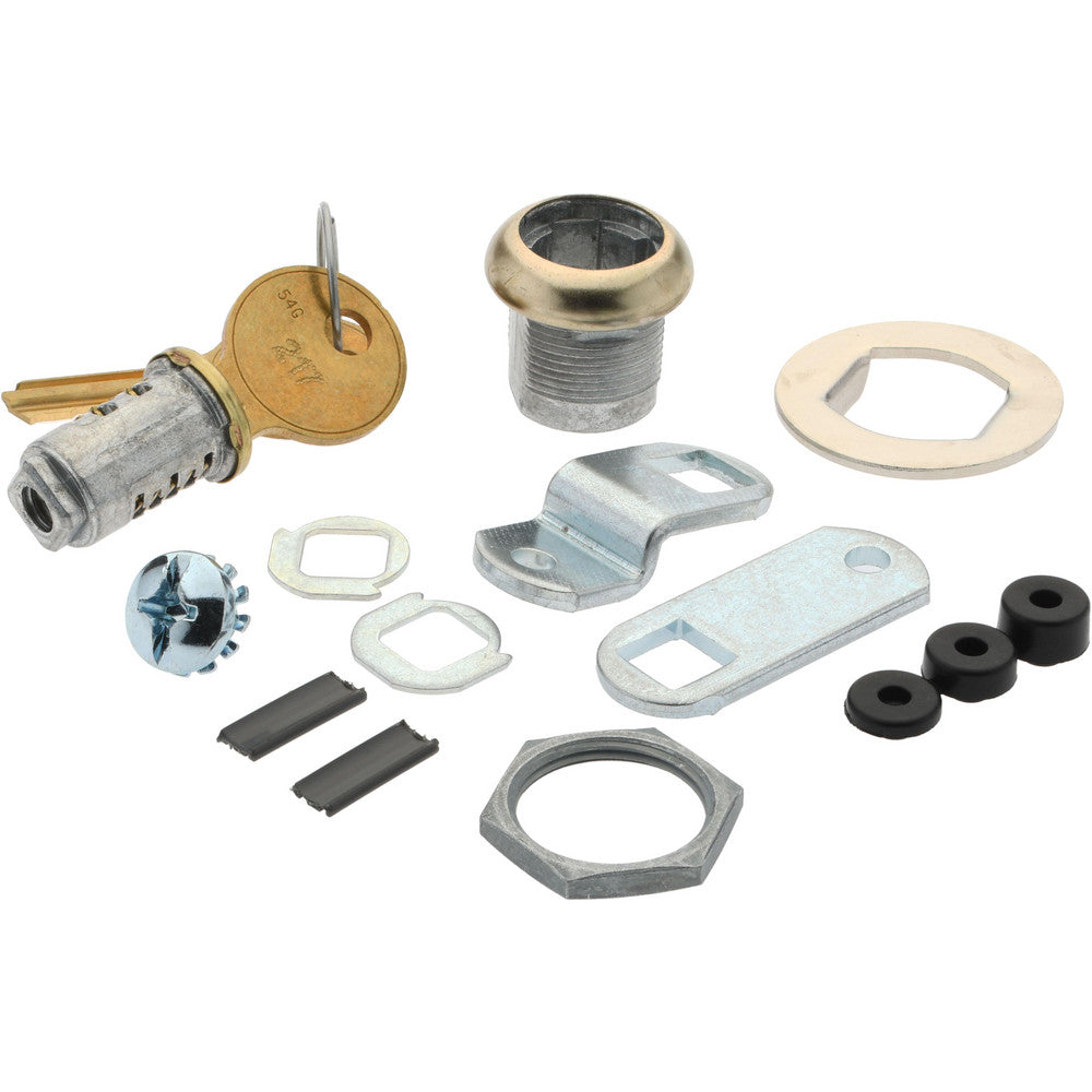 National Cabinet Lock MFW23058-217-PB 5/16" Max Thickness, Standard Cam Lock