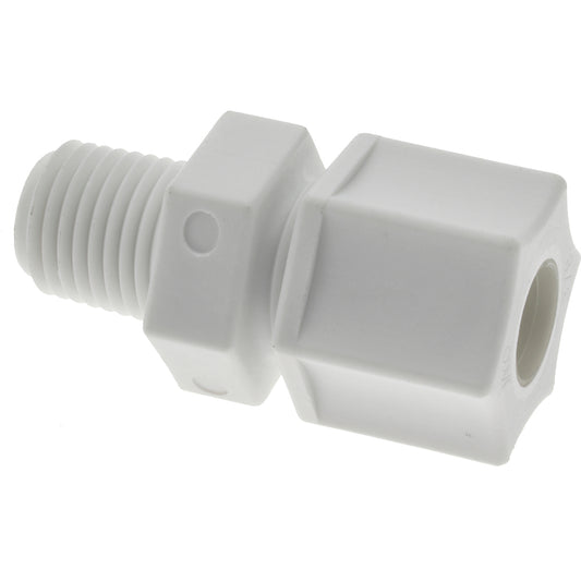 RYAN HERCO PRODUCTS CORP 0600.053 Compression Tube Connector 1/4 & 5/8-20" Thread, 3/8" Tube OD, Compression x Threaded