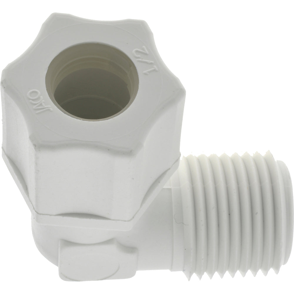 RYAN HERCO PRODUCTS CORP 0635.066 Compression Tube Male Elbow 1/2 & 3/4-20" Thread, 1/2" Tube OD, Compression x Threaded
