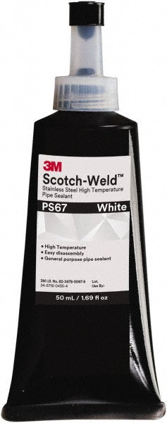 3M 7100039216 Pipe Thread Sealant White, 50 mL Tube