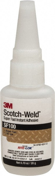 3M 7100039206 Adhesive Glue 0.71 oz Bottle, Clear