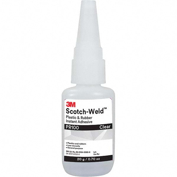 3M 7100039259 Adhesive Glue 0.7 oz Bottle, Clear