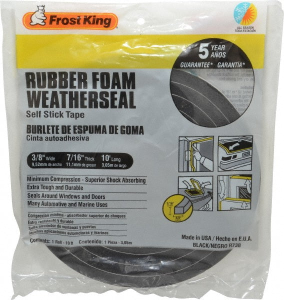 Frost King R738H 10' Long x 3/8" Wide, High Density Foam Tape Weatherstripping