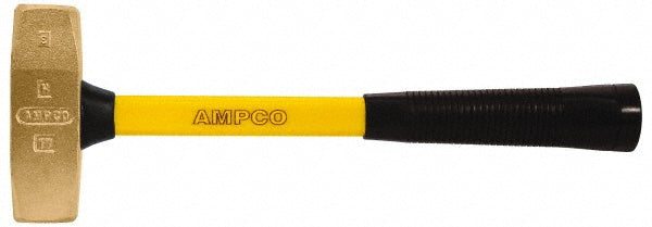 Ampco H-17FG 3 Lb Aluminum Bronze Nonsparking Double Face Engineer's Hammer