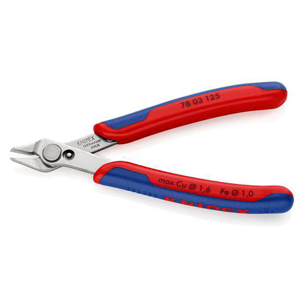 Knipex 78 03 125 Diagonal Cutting Plier 0.2 to 1.6 1 13.5 7.5 & 9 mm Cutting Capacity