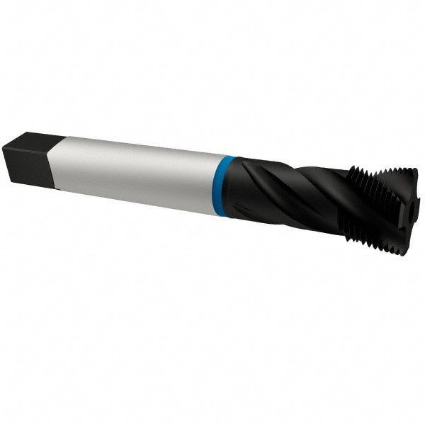 Emuge CU503200.5051 Spiral Flute Tap 7/8-14 UNF, 4 Flutes, Modified Bottoming, 2B Class of Fit, Cobalt, Oxide Coated
