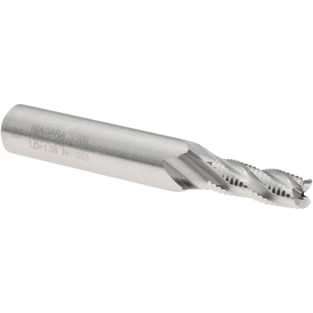 Seco 17010359 Roughing End Mill 1/4" Dia, 4 Flutes, Single End, Cobalt