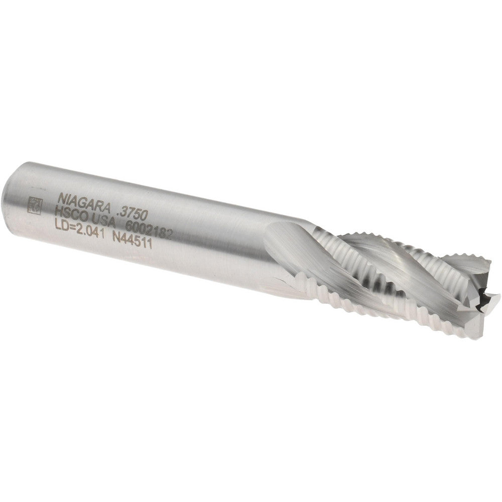 Seco 17010367 Roughing End Mill 3/8" Dia, 4 Flutes, Single End, Cobalt