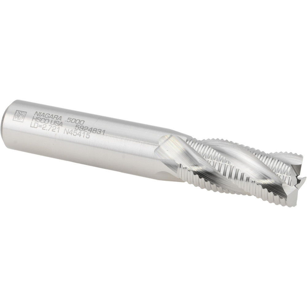 Seco 17010839 Roughing End Mill 1/2" Dia, 4 Flutes, Single End, Cobalt