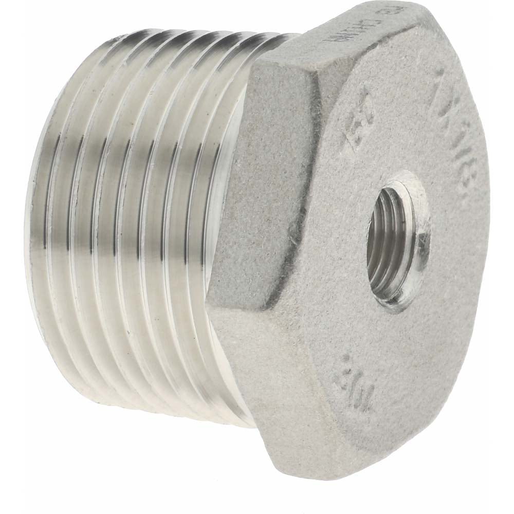Merit Brass K414-1602 Pipe Bushing 1 x 1/8", 304 Stainless Steel