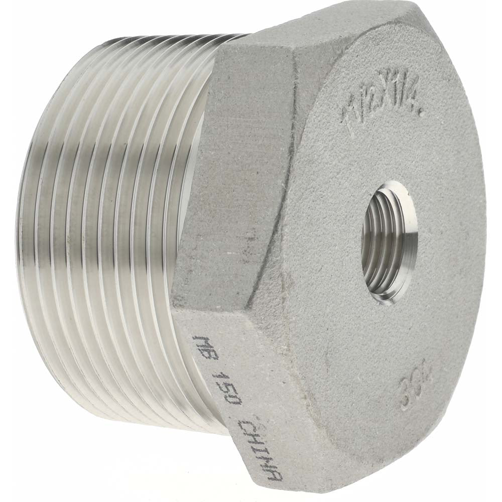 Merit Brass K414-2404 Pipe Bushing 1-1/2 x 1/4", 304 Stainless Steel