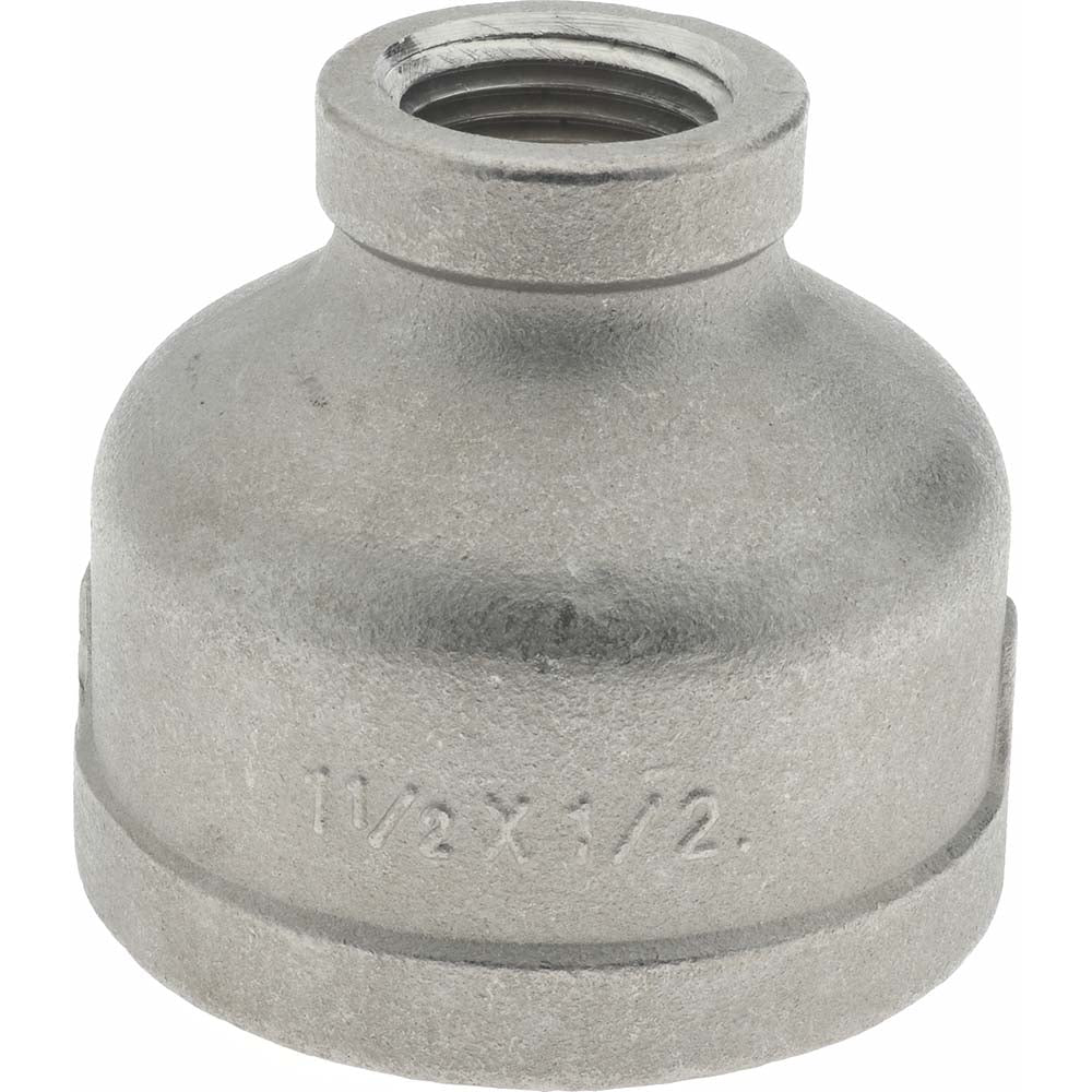 Merit Brass K612-2408 Pipe Reducer 1-1/2 x 1/2", 316 Stainless Steel