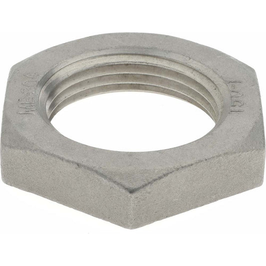 Merit Brass K419-16 Pipe Lock Nut 1", 304 Stainless Steel
