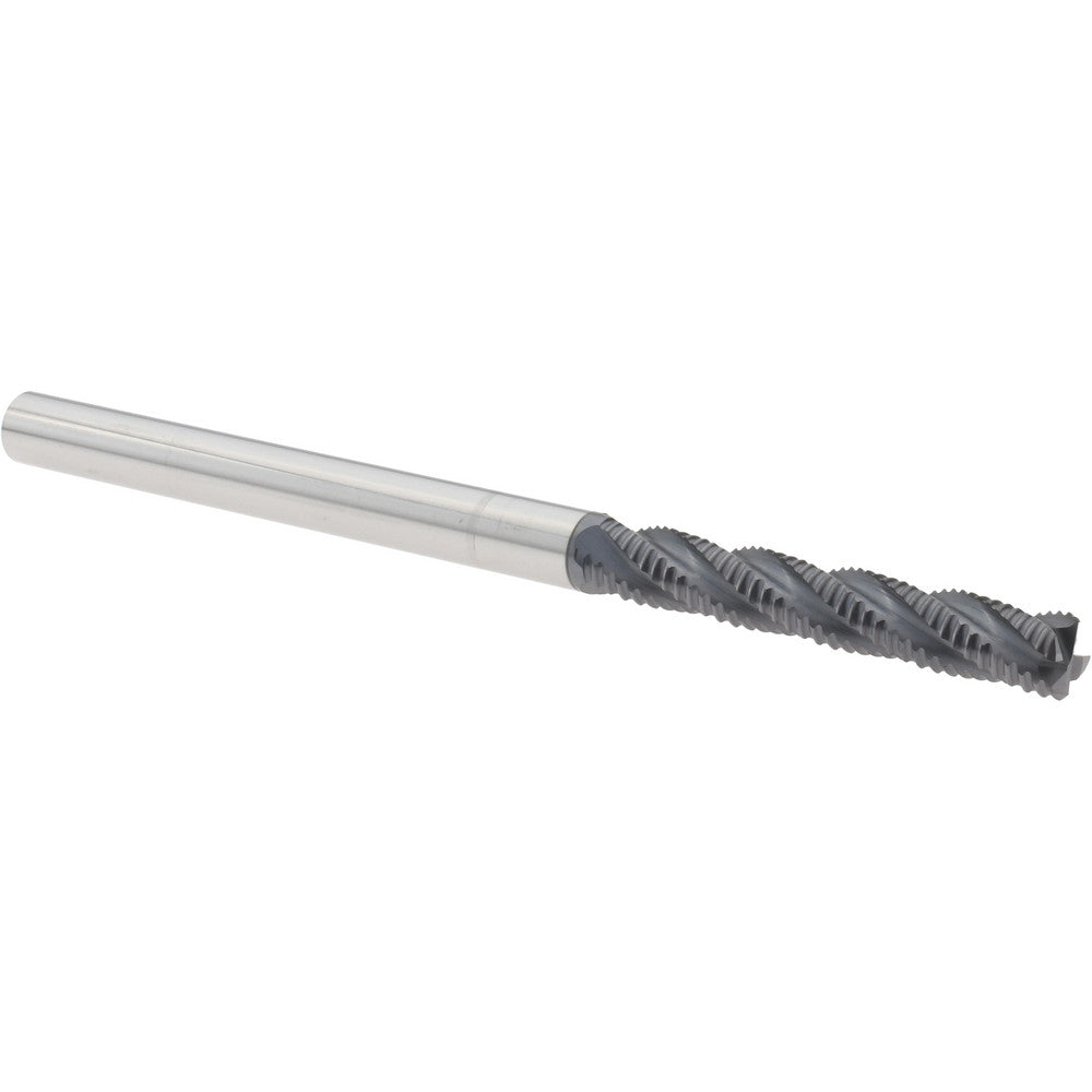 Titan USA TC29616 Roughing End Mill 1/4" Dia, 4 Flutes, Square End, Solid Carbide
