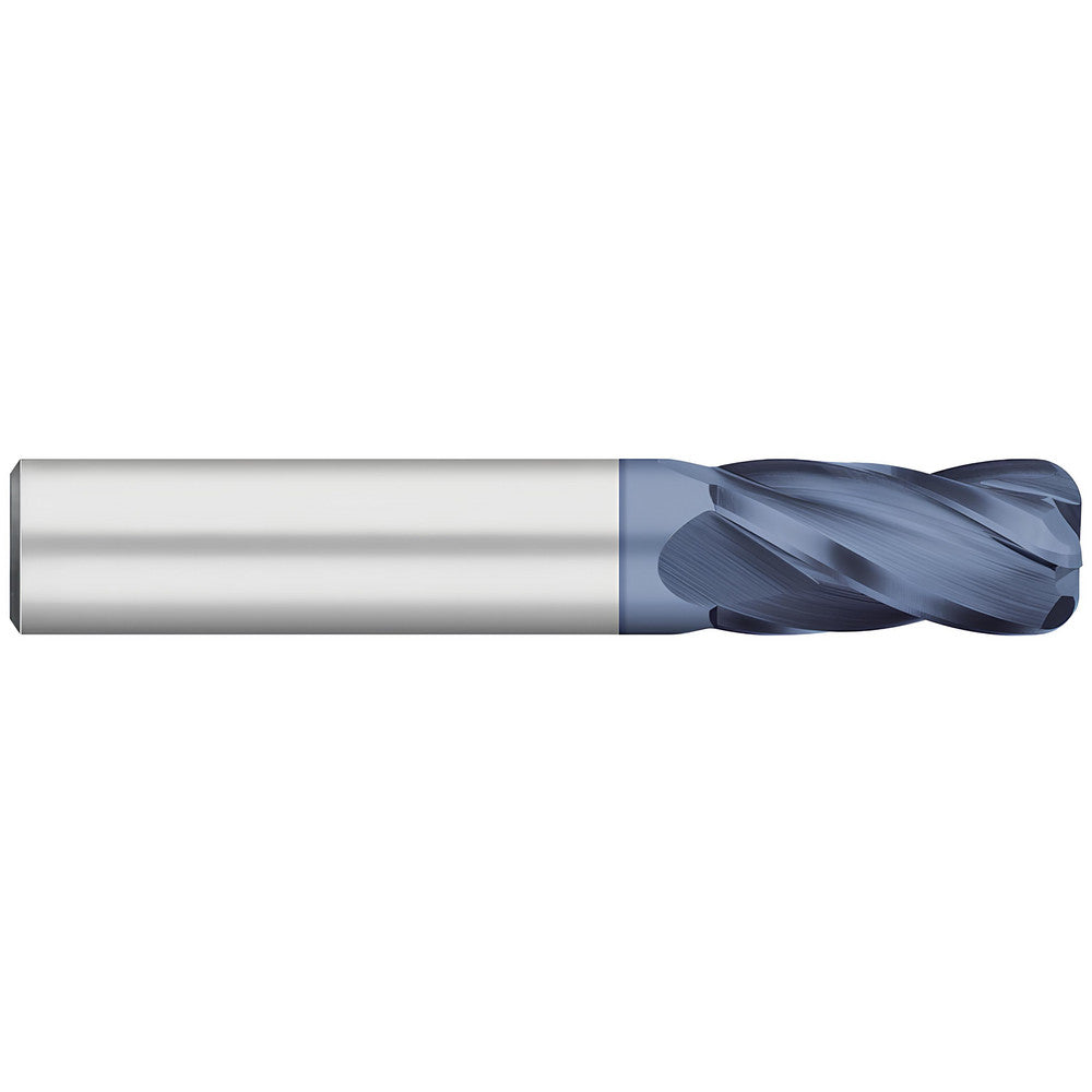 Titan USA TC74120 Corner Radius End Mill 1/4" Dia, 3/4" LOC, 0.03" Radius, 4 Flutes, Solid Carbide