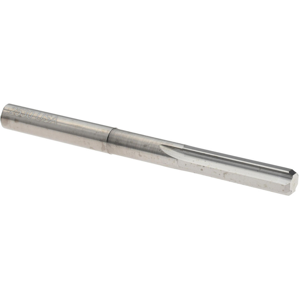 Titan USA TC87316 Chucking Reamer 0.2530" Dia, 3" OAL, 1" Flute Length, Straight Flute, Straight-Cylindrical Shank, Solid Carbide