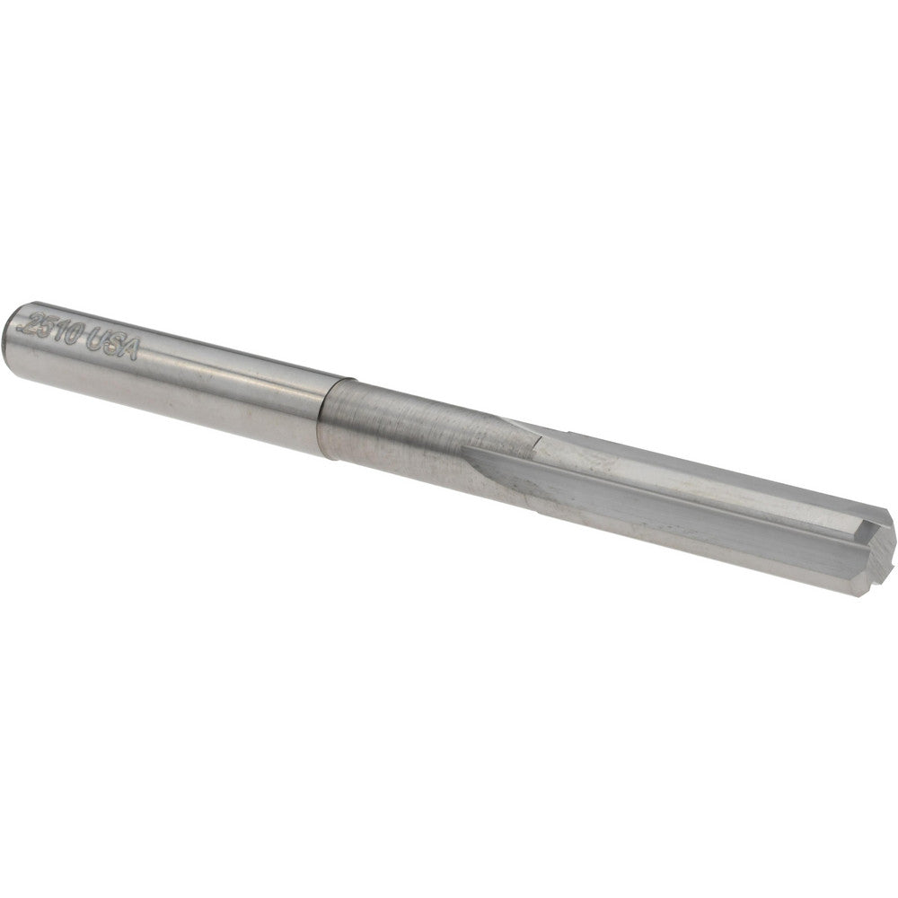 Titan USA TC87313 Chucking Reamer 0.2510" Dia, 3" OAL, 1" Flute Length, Straight Flute, Straight-Cylindrical Shank, Solid Carbide