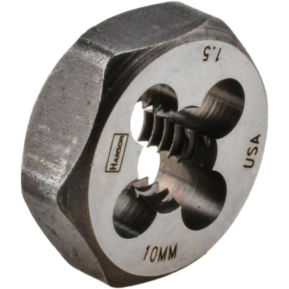 Titan USA TE80608 Hex Rethreading Die M10x1.5, Right Hand, 1" Hex, Carbon Steel