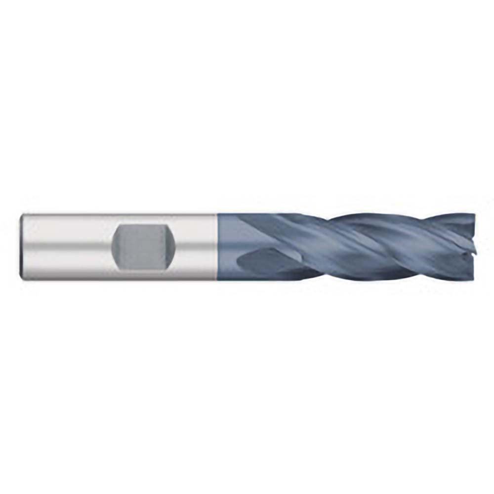 Titan USA TE81354 Square End Mill  0.9375" Dia, 1.875" LOC, 0.75" Shank Dia, 4.125" OAL, 4 Flutes, Cobalt